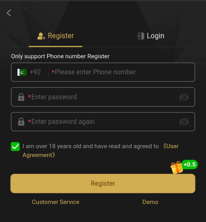 registration and login