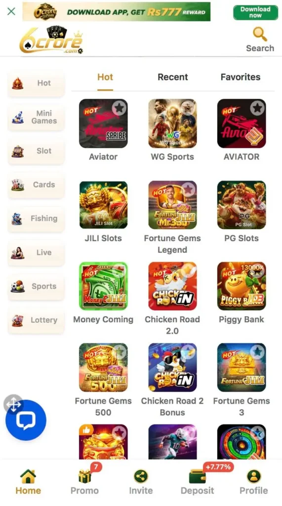 6crore app games