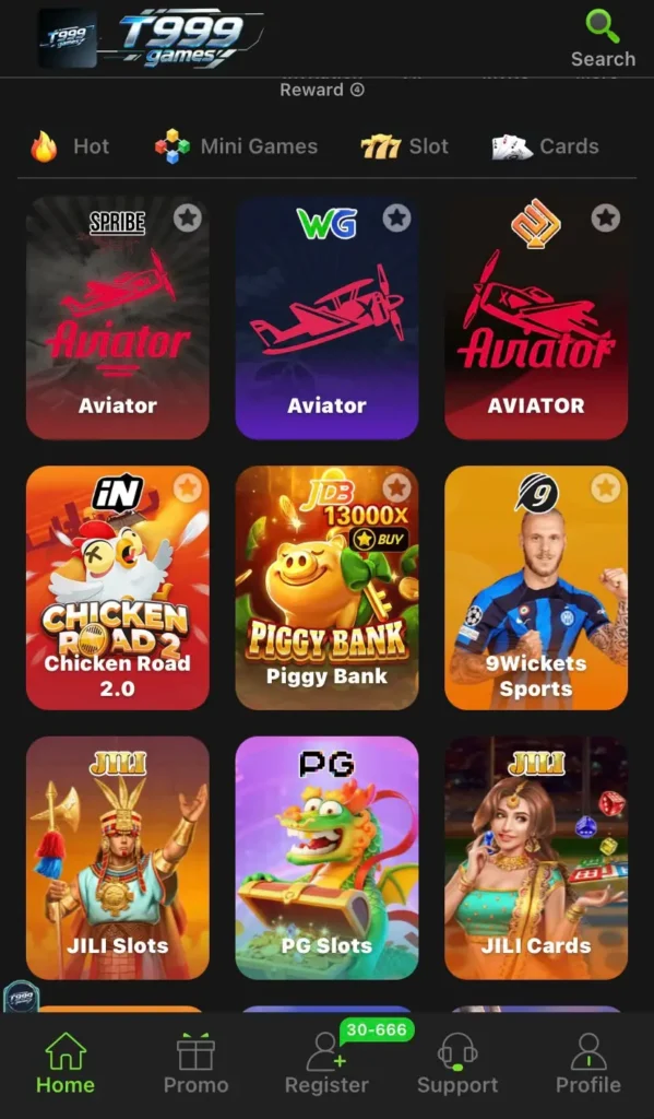 T999 app games