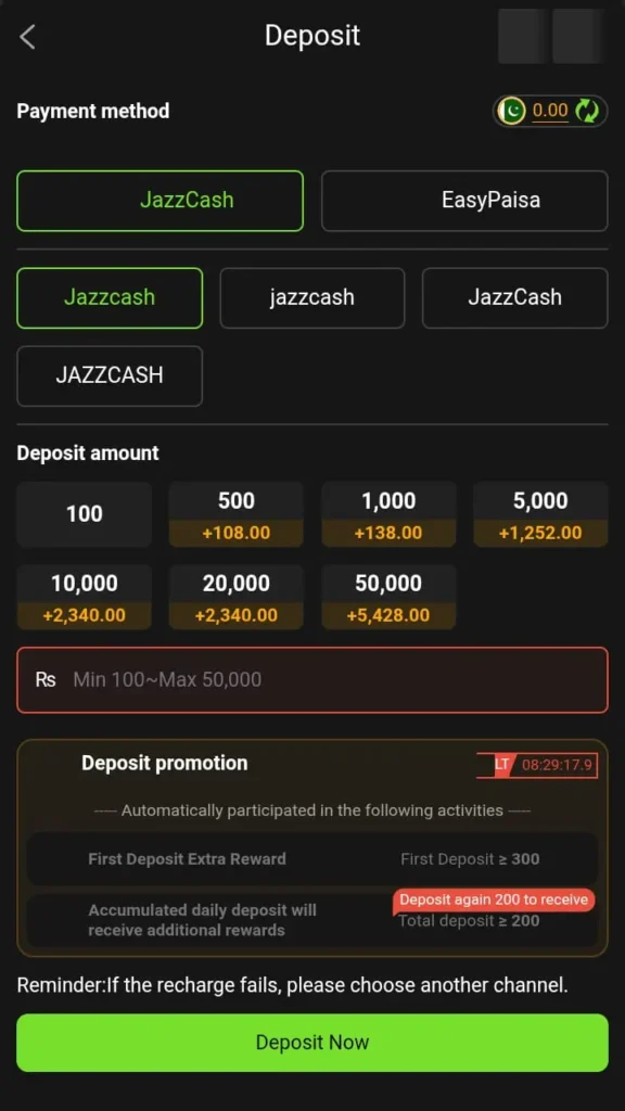 vk999 deposit