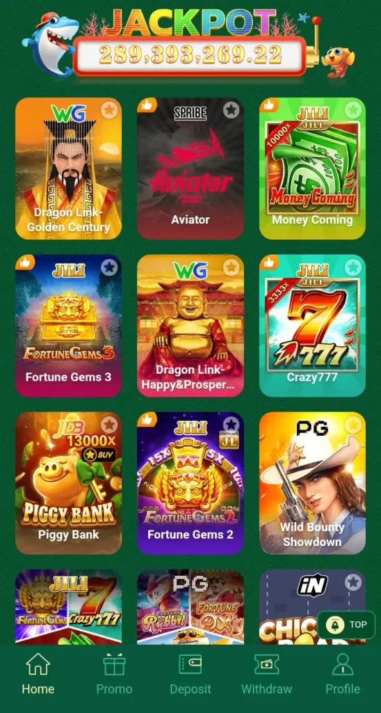 Available games in 89f 